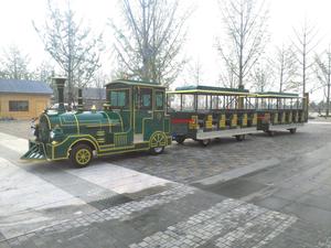 CE-gecertificeerde Trem Turistico Resort toeristische trein, luxe gekleurde aantrekkelijke toeristische trein voor commerciële attracties - Product Image 3