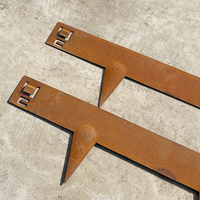 Bordure de jardin en acier estampé, design personnalisé, clôture de jardin en métal, anti-corrosion, étanche, facile à décorer, fabriqué en Chine
