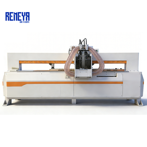 Machine de perçage de trous de serrure tout-en-un REMEYA CNC avec moteur pour portes en aluminium et en bois, épaisseur automatique - Product Image 5