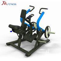 Máquina de remo de alta calidad para gimnasio, equipo de remo con carga de placas, máquina de ejercicio de remo profesional de fábrica