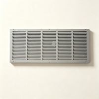 Grille de retour d'air rectangulaire fixe standard 30*12 de haute qualité à faible résistance au vent pour salle de machines CVC