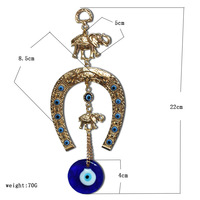 Porte-clés turc anti-mal avec perle de verre bleue, breloque de sac, pendentif vintage croix et araignée, amulette porte-bonheur, décoration suspendue pour voiture, cadeau quotidien