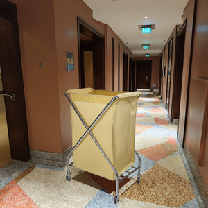 Yintok Commerciële Hotelkamer Opvouwbare Was Linnen Kar <span class=keywords><strong>Trolley</strong></span> Voor Het Reinigen Van Diensten Ziekenhuizen Roestvrij Staal Aanpasbaar - Product Image 5