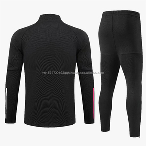 Traje de Entrenamiento de Fútbol con Cierre de Media Cremallera, Manga Larga, Transpirable, Estampado, para Otoño e Invierno, para Hombres y Niños, de Secado Rápido, para Correr y Hacer Ejercicio al Aire Libre - Product Image 5