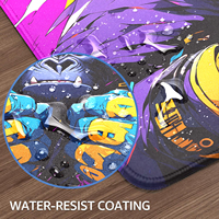 Tapis de Souris Grand Format Thème Gorilles Style Anime, Tapis de Bureau de Jeu Cousu, Anti-Rayures par Transfert Thermique pour la Maison et le Bureau, Stock Disponible