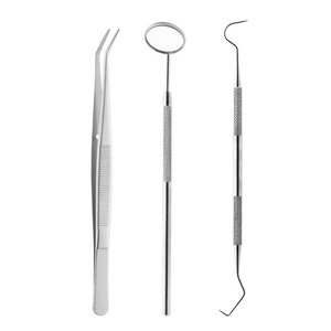 Kit de Examen Dental de Alta Calidad, Portátil, para Uso Doméstico, Juego de 3 Piezas con Instrumentos de Acero Inoxidable para Uso Clínico - Product Image 2