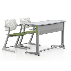 Mesa y Silla Modular para Aula, Moderna, Duradera y Ecológica, Escritorio Doble para Estudiantes, Precio de Fábrica - Product Image 3