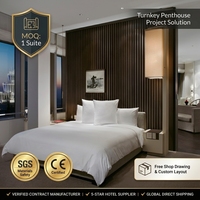 Juego de Muebles de Dormitorio para Hotel de 5 Estrellas, Solución Personalizada para Suite de Lujo, Diseño Moderno en Madera, Ecológico, con Certificación GS CE