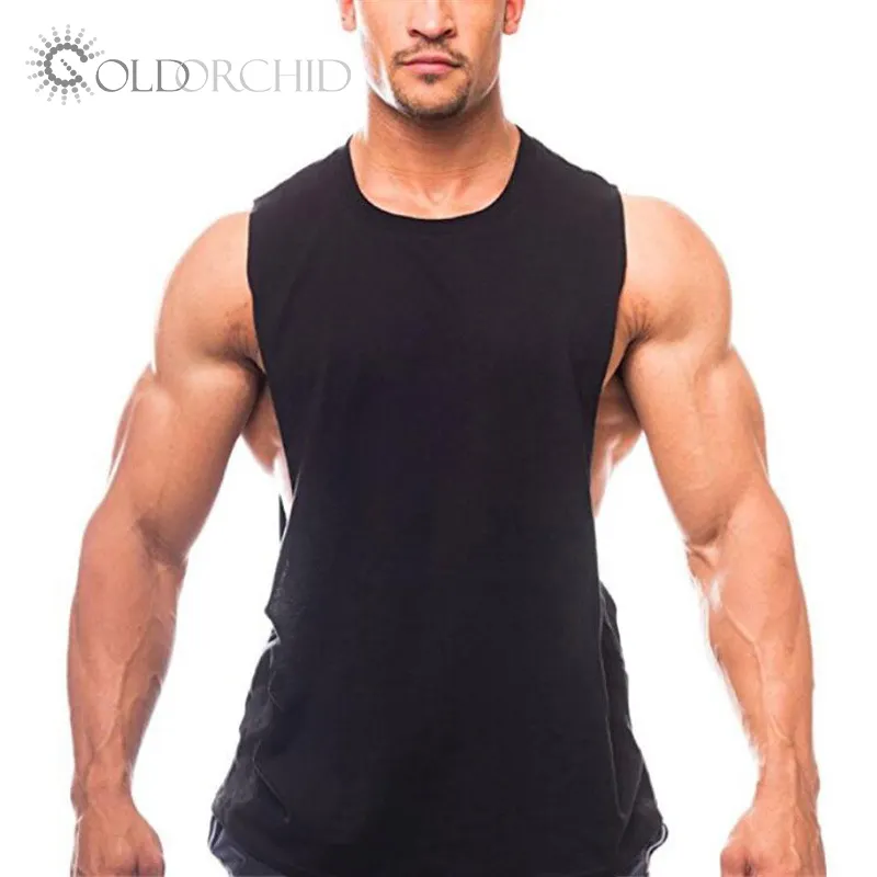 Hot Workout Gym Muscle Tee Fitness Men's Bodybuilding Sleeveless T-Shirt