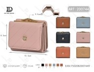 Portafoglio da Donna a Tre Pieghe con Clip, Piccolo Formato, in Pelle Microfibra, Chiusura con Fibbia, per Uso Quotidiano - Product Image 1