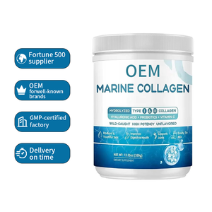 Polvo de bebida hialurónico de proteína de colágeno de pescado marino orgánico <span class=keywords><strong>Bio</strong></span> de etiqueta privada polvo de colágeno marino puro para piel adulta - Product Image 1