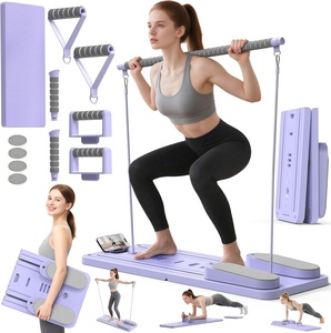 CZFIT - Set <span class=keywords><strong>de</strong></span> Tabla Plegable Multiusos para Pilates con Temporizador, Equipo <span class=keywords><strong>de</strong></span> Pilates, Rodillo para <span class=keywords><strong>Ejercicios</strong></span> Abdominales para el Hogar - Product Image 1