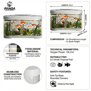 מודרני שקוף ידידותי לסביבה טנק דגים פלסטיק מודרני - Product Image 6