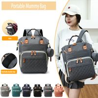 Nouveau grand sac multifonction étanche pour mère et bébé sac à dos pour maman lit de bébé sac à couches Portable berceau pliant pour bébé