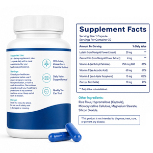 Las cápsulas OEM para la salud ocular son un suplemento dietético rico en Vaccinium Myrtillus L y <span class=keywords><strong>Pinus</strong></span> <span class=keywords><strong>Pinaster</strong></span> y pueden proteger los ojos - Product Image 2