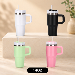 Vaso Térmico Ecológico Personalizable con Logotipo, 30oz/40oz, Acero Inoxidable, Doble Pared, Aislamiento al Vacío, con Asa, Libre de BPA, Antiderrames - Product Image 6
