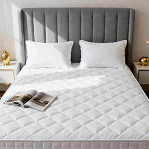 Protector de Colchón Doble Premium de Poliéster CHENHONG al por Mayor - Calidad de Hotel de 5 Estrellas, Diseño Acolchado Liso, Antiácaros - Product Image 1