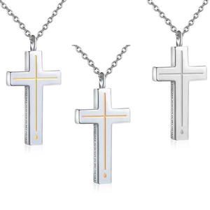 Fashion Jewelry Necklace Pendant Necklace Jewelry For Women Fine Jewelry Necklace Stainless Steel Necklace Perfume <b>Cross</b> Style - Product Image 1