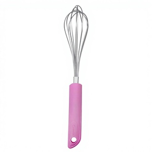 Fouet à œufs en acier inoxydable avec tête de mélange en forme de ballon 27x5cm pour restaurants - Product Image 1