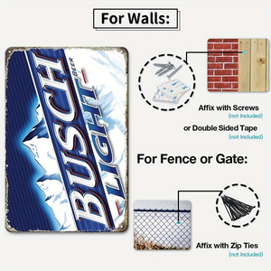 Juego de Letreros Metálicos Vintage de <span class=keywords><strong>Cerveza</strong></span> y Vodka, Decoración Retro de Pared con Marcas como Titos y Coors para Bar o Cuarto de Hombre - Product Image 3