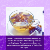 Tincture Nymphaea Caerulea 100% Alami Buatan Tangan Teh Teratai Biru Perawatan Kesehatan Kecantikan untuk Merokok Bunga Teratai Biru Kering Daun