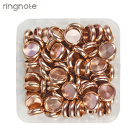 Disques en aluminium RINGNOTE 21 mm (0,85 pouce) – Lot de 100 – Disques métalliques robustes pour organiseur à feuilles mobiles – Idéal pour carnets et agendas
