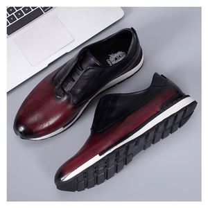 Chaussures en cuir véritable pour hommes, chaussures tendance printemps-automne 2023, nouvelle mode, cuir de vachette de première qualité, chaussures de sport décontractées en cuir pour hommes - Product Image 4