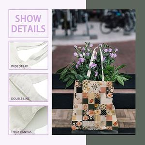 Aesthetic Design <b>Large</b> Capacity Cotton Bag Environmentally Friendly Shopping Bag 100% Cotton <b>Plain</b> Color Simple Handbag - Product Image 2