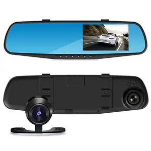 Fabriek Prijs Voor En Achter Dubbele Lens Auto Dashboard Cam Dvr Auto Spiegel Camera Video Recorder Achteruitkijkspiegel