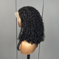 Pixice rizado Wear and Go 13*4 4*4 onda de agua italiano rizado 350% SDD 13X4 pelucas delanteras de encaje rizado sin pegamento para mujeres