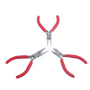 Daking 4.5" Stainless Steel Pliers with Plastic Handle for DIY Jewelry Making - Product Image 4