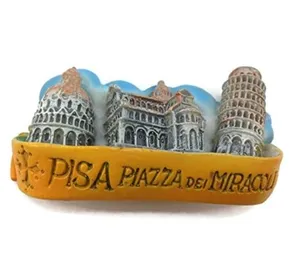 Смола 3D магнит на холодильник Италия Пьяцца Мираколи туристический сувенир