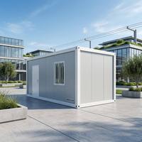 Maison préfabriquée modulaire minimaliste, petite maison portable, bureau préfabriqué, maison-conteneur avec fenêtre et porte