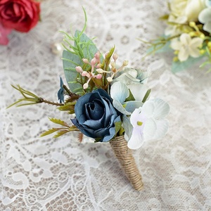 Hoa Trâm Cài Nhân Tạo Boutonnieres, Hoa Cài Áo Dự Tiệc Với Ghim Cài Áo Chú Rể, Trang Trí Phù Hợp Với Tiệc Cưới - Product Image 2