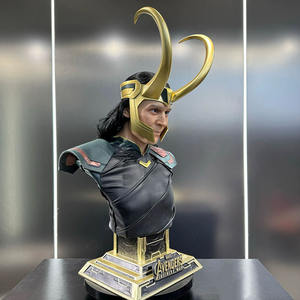 Vente en gros de figurine <span class=keywords><strong>Loki</strong></span> créative Décoration de bureau à domicile Statue de super-héros Marvel en résine - Product Image 5
