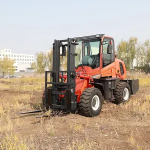4x4 4WD Off Road Forklift Outdoor Small Rough All Terrain Forklift Truck for Sale