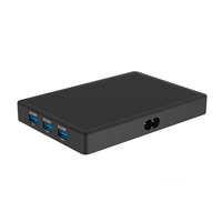 Chargeur USB C 560W avec câble rétractable Type C PD 100W GaN, station de charge rapide pour téléphone, tablette, ordinateur portable