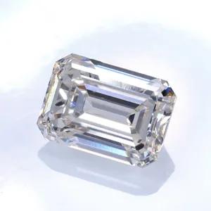 Luster IGI certified CVD 15.79ct E VVS2 Emerald cut lab grown diamond