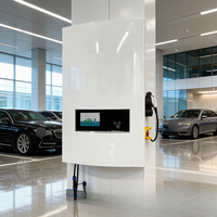 Nueva Estación de Carga Comercial para Vehículos Eléctricos 7-40kW CCS2 Gun OCPP 1.6J Curva Montada en Pared Solución de Estacionamiento para Flotas Jinghu TA-DC-WDM-B IP54