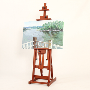 Chevalet à cadre en H en noyer de haute qualité Chevalet de peinture de studio polyvalent pour artistes Nouveau produit - Product Image 5