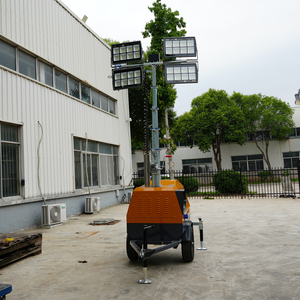 Robuster mobiler LED Lichtmast 5 m 7 m oder 9 m mit Benzin oder Dieselgenerator für Bergbau und Bauwesen - Product Image 2
