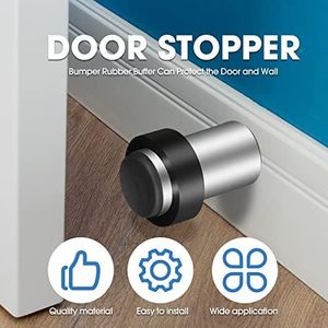 Butée <span class=keywords><strong>de</strong></span> <span class=keywords><strong>porte</strong></span> en caoutchouc décorative Offre Spéciale en acier inoxydable montée au sol protecteur mural pare-chocs <span class=keywords><strong>de</strong></span> <span class=keywords><strong>porte</strong></span> inférieur supérieur - Product Image 5