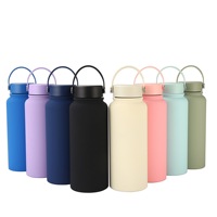 Nouvelle Bouteille Isotherme Portable Grande Capacité en Acier Inoxydable 304 avec Revêtement Caoutchouc, Épaisse et Isolée sous Vide, Affichage de la Température, pour le Commerce International