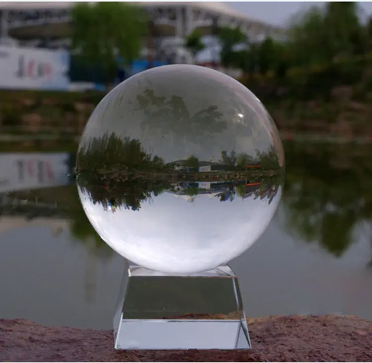 Bola de vidro de alta qualidade, esfera de vidro de cristal da bola