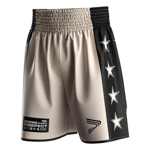 Shorts de boxe professionnels avec ceinture élastique, tissu respirant à séchage rapide, parfaits pour le sparring et l'entraînement physique - Product Image 1