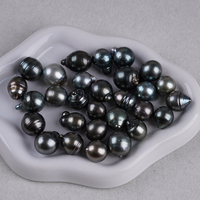 Perles de Tahiti en vrac pour la fabrication de bijoux, perles d'eau de mer en forme de goutte, vente en gros