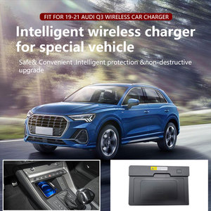 Para Audi Q3/RS3 2017-2024, cargador inalámbrico Qi para coche, adaptador de placa de carga rápida para teléfono móvil, modificación Interior, piezas de automóviles - Product Image 2