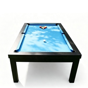 Table de billard extérieure moderne noire, table de billard en aluminium et ardoise de 8 pieds pour villa au bord de la piscine CS-OU03, table de billard extérieure en aluminium de 8 pieds - Product Image 3