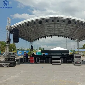 High Quality Aluminium Truss With Speaker System Outdoor Event Concert Portable Stage Platform Easy Install