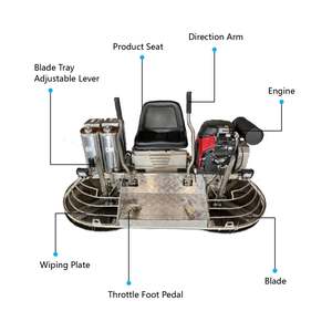 Ride-On Power Concrete Trowel <b>Machine</b> 27HP Low Maintenance Cost for <b>Polishing</b> and Smoothing <b>Floors</b> and Surfaces - Product Image 3